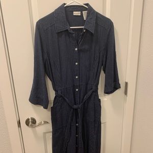 Striped button-down Dress